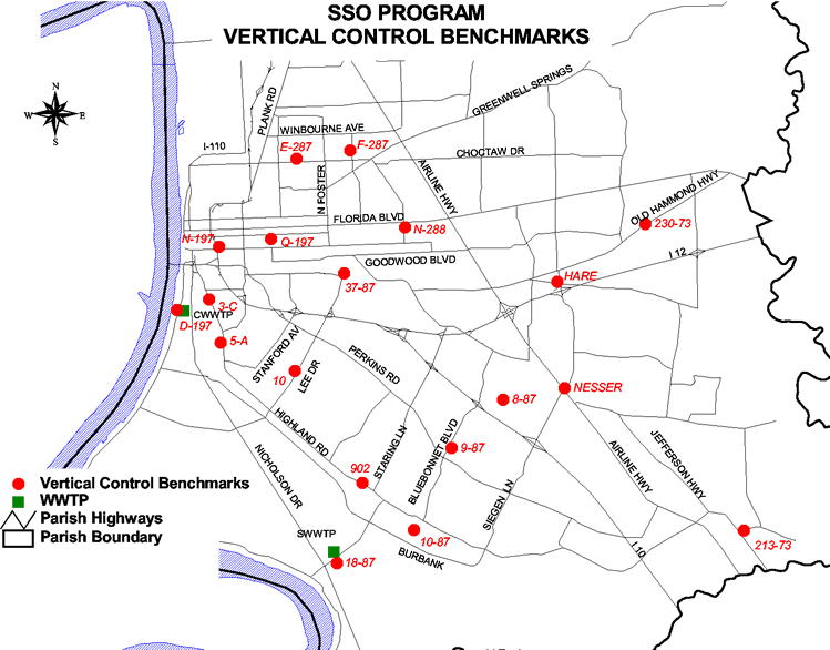 Surveyed Benchark Map